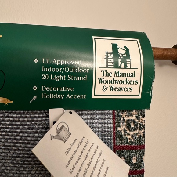 The Manual Woodworkers & Weavers Lighted Christmas Wall Hanging Tapestry - Picture 3 of 6